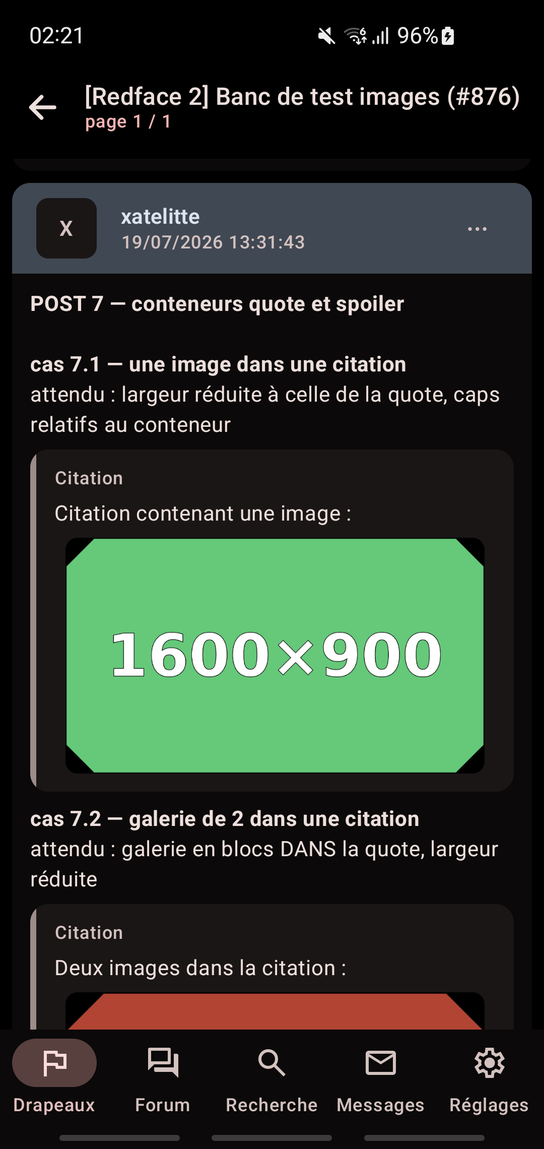 AMOLED P7 encart