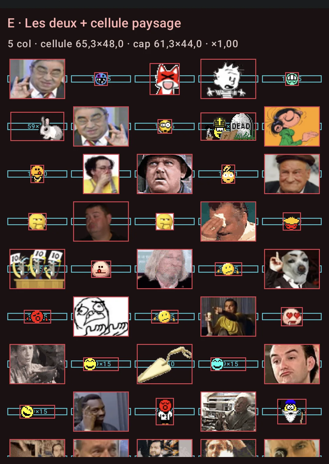 E en mode debug
