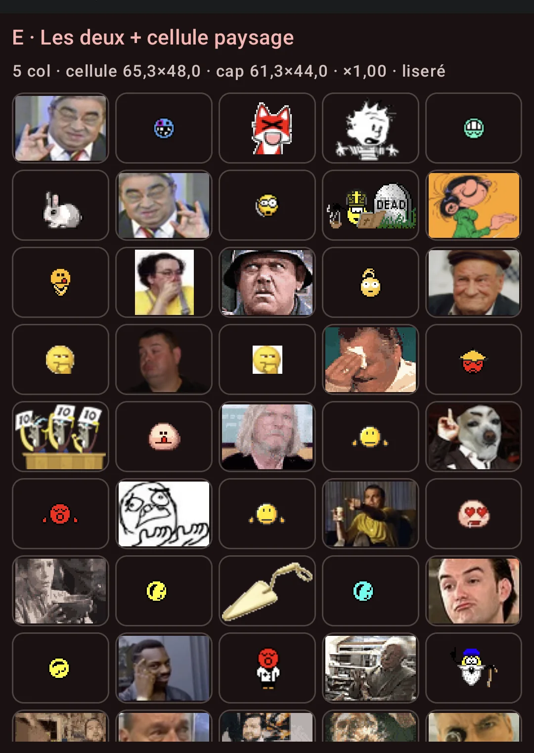 E avec liseré